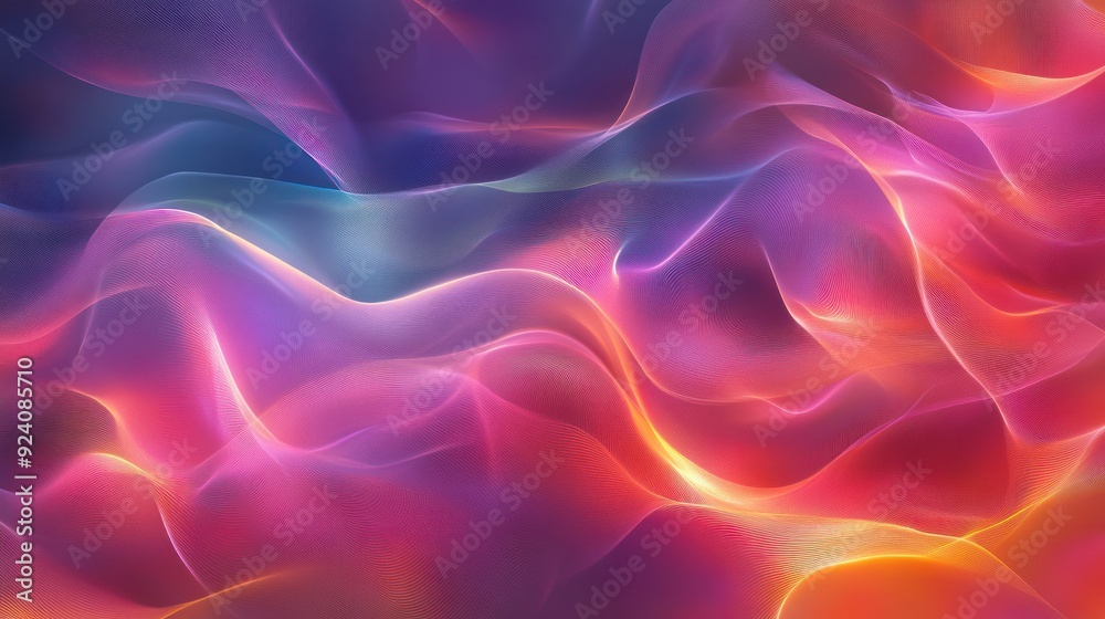 Fototapeta premium Abstract Neon Waves