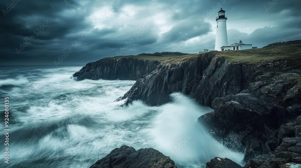 Lighthouse on a Stormy Coast Lighthouse on a Stormy Coast