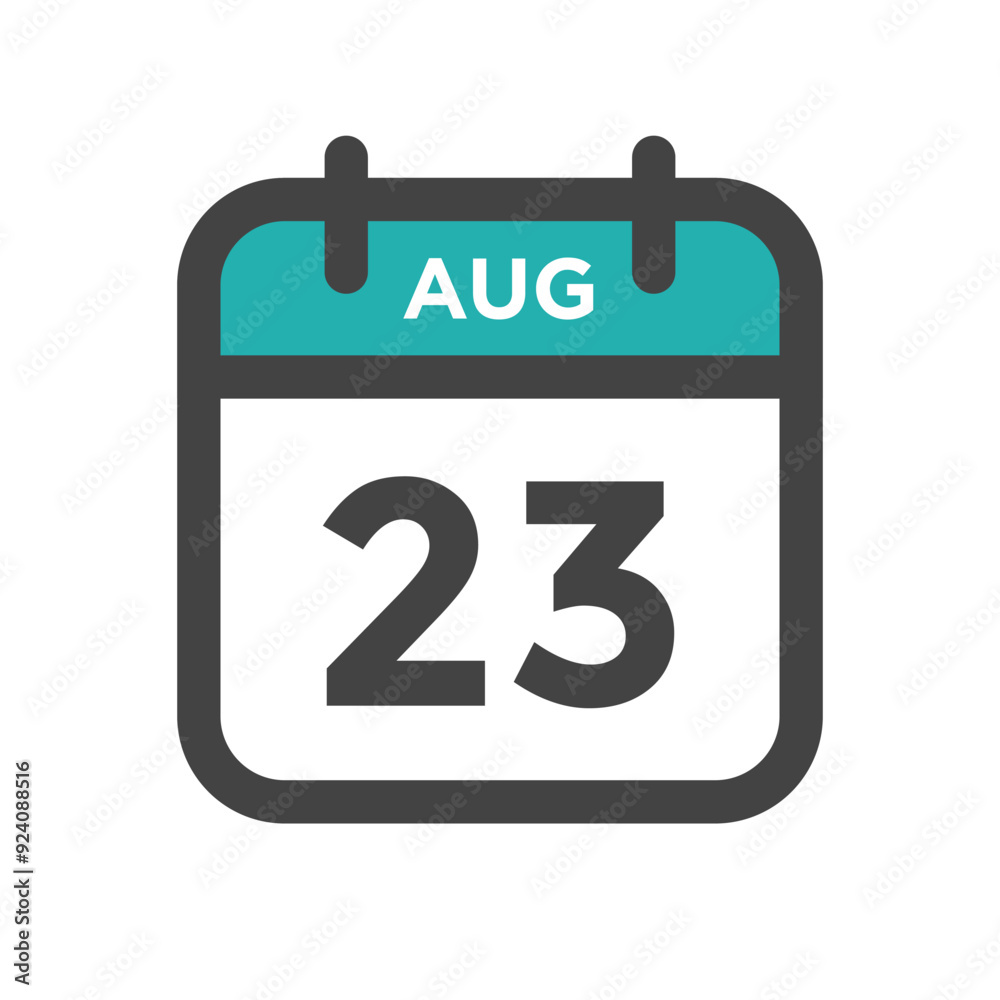 August 23 Calendar Day or Calender Date - Deadline or Appointment August 23 Calendar Day or Calender Date - Deadline or Appointment