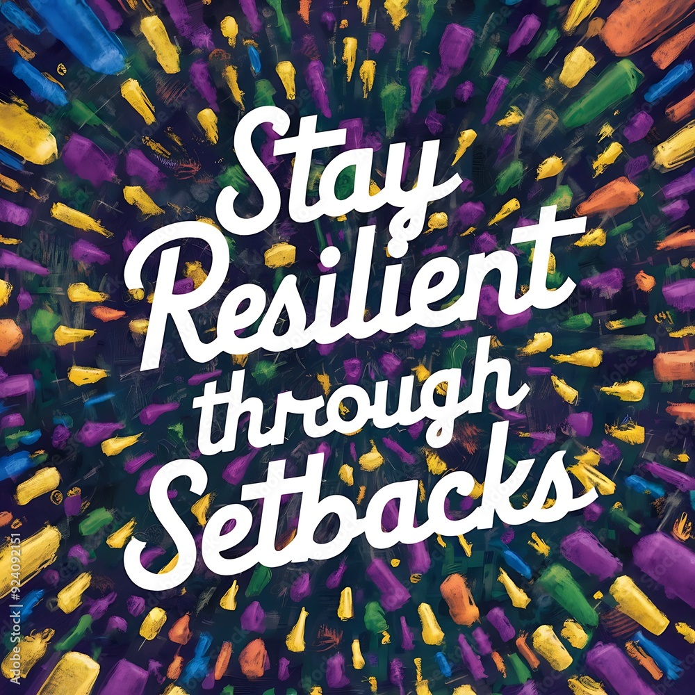 Stay resilient through setbacks (T-shirt Design Motivational Quote, Illustartion,Typography,Banner,Poster) Stay resilient through setbacks (T-shirt Design Motivational Quote, Illustartion,Typography,Banner,Poster)