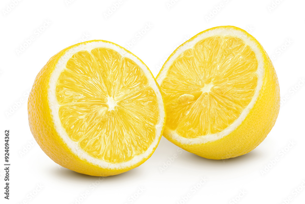 Ripe lemon half isolated on white background with full depth of field. Ripe lemon half isolated on white background with full depth of field.