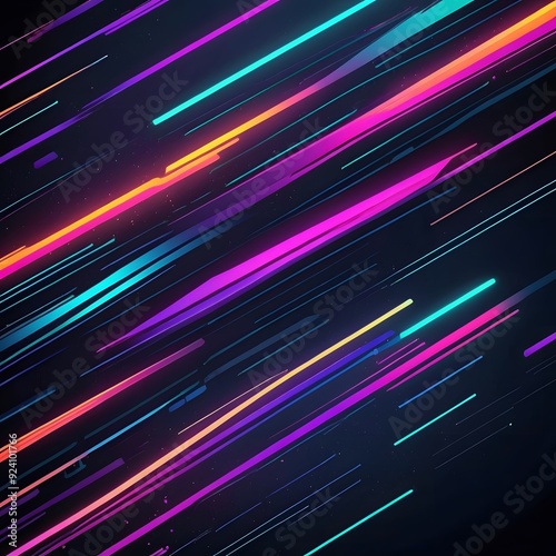 Gradient attractive neon line technology background abstract