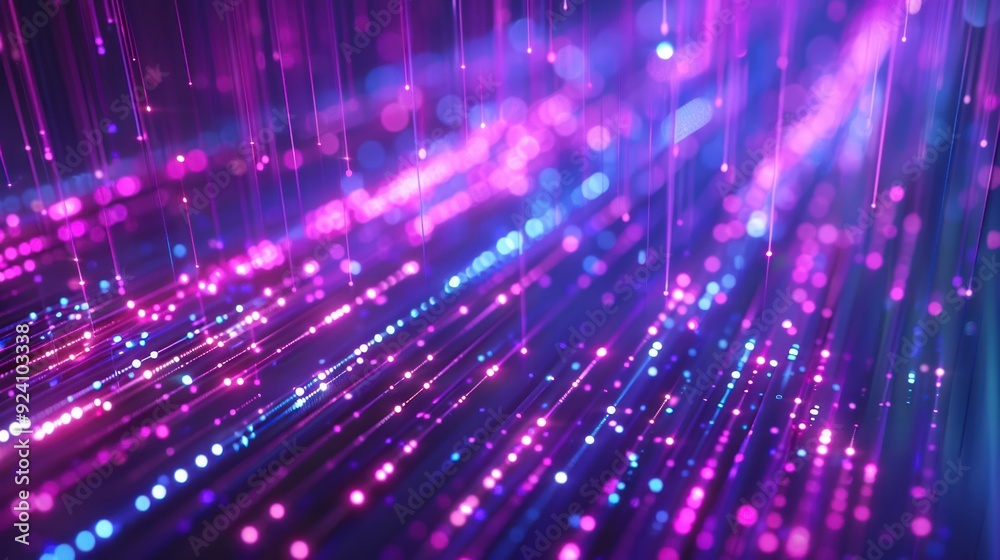Abstract Purple and Blue Neon Light Abstract Purple and Blue Neon Light