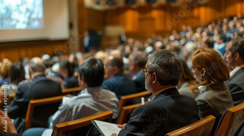 Join us at an economic conference with experts analyzing global financial trends and policies!
