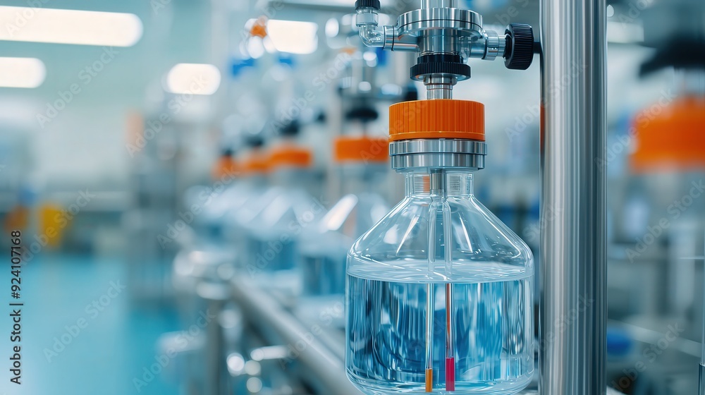 Advanced biomass conversion technology, futuristic machinery, clean energy lab Advanced biomass conversion technology, futuristic machinery, clean energy lab