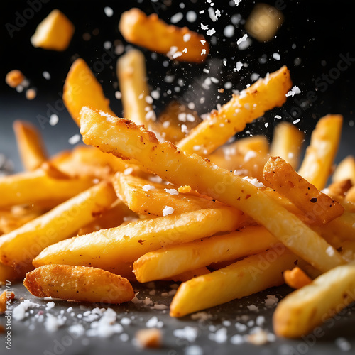  Golden, crispy French fries.