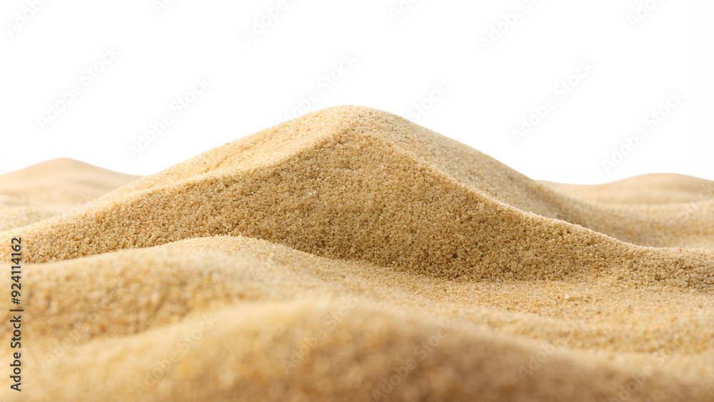 River fine sand on isolated background River fine sand on isolated background