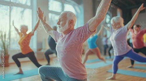 Senior Yoga Class in Studio