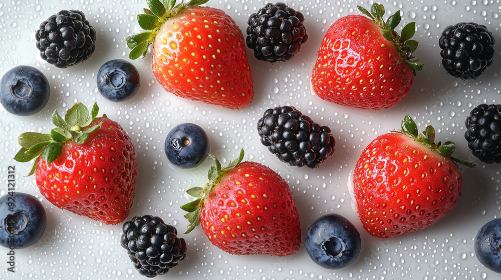 Un choix de fruit pour un dessert gourmand. Un choix de fruit pour un dessert gourmand.