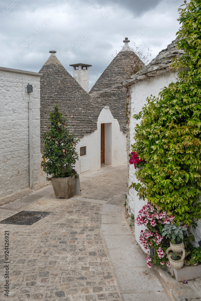 The Old town of Alberobello, Apulia Region, Italy
