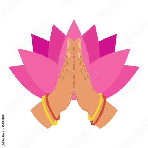 welcome hindu namaste hands