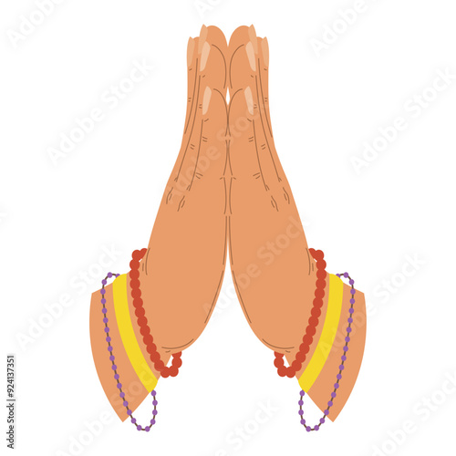 namaste gesture of hands