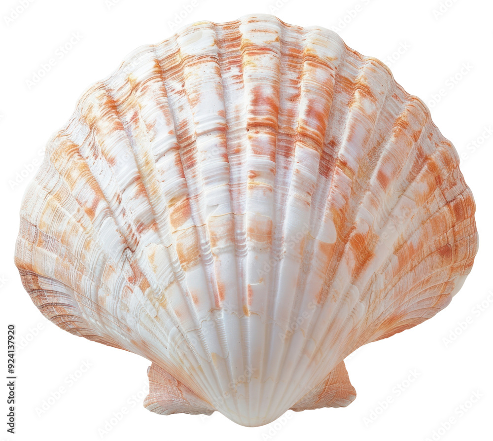 PNG Beautiful scallop shell isolated white PNG Beautiful scallop shell isolated white