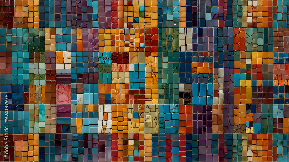 Fototapeta premium abstract background with squares