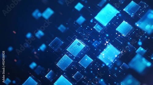 Digital Blue Abstract