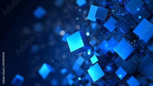 Digital Blue Abstract