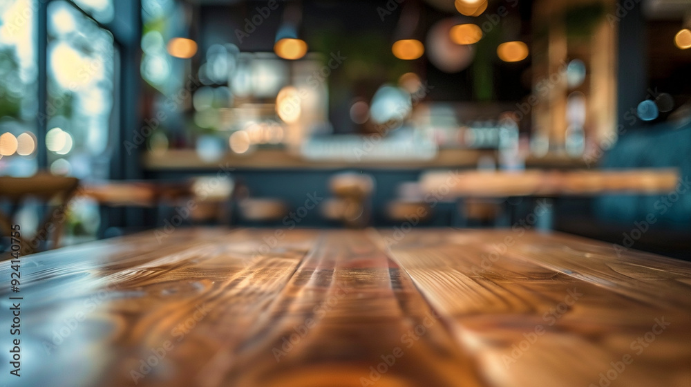 Table in a bar with a blurred background Table in a bar with a blurred background