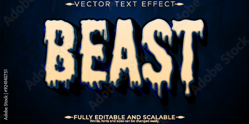 Horror text effect, editable halloween and scary text style