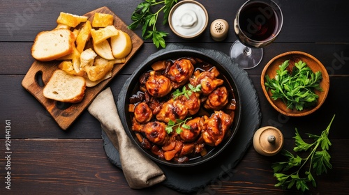 Chakhokhbili - traditional Georgian food photo