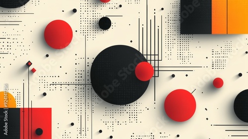 Geometric shapes, background. Generative AI