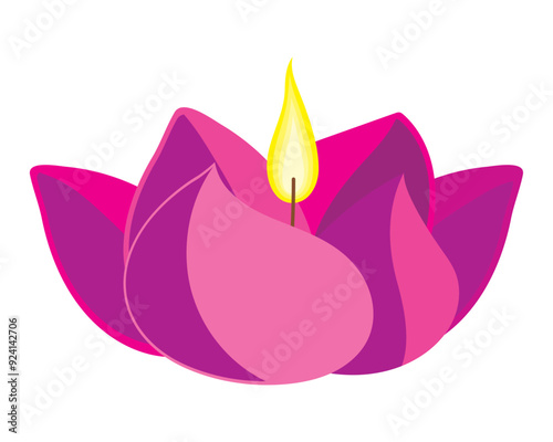 diwali diya lamp lotus shape