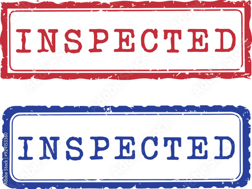 Inspected Rubber Stamp Vector Bundle