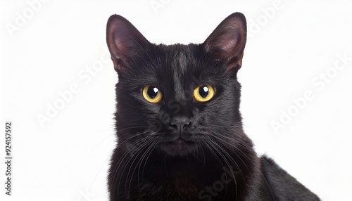 猫のポートレート（cat portrait on white background）
