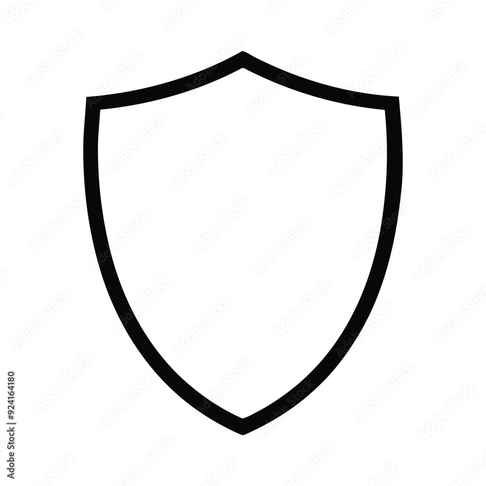 Sheild silhouette vector. Sheild silhouette vector.