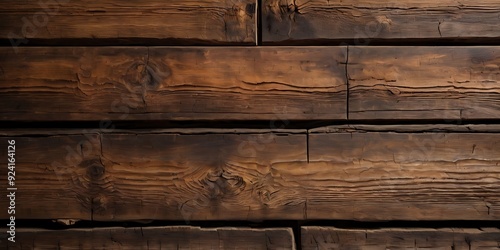 Fototapeta Naklejka Na Ścianę i Meble -  Brown wood abstract background, wooden surface design textured 3d render