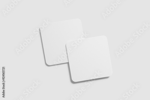 Coasters Blank Mockup