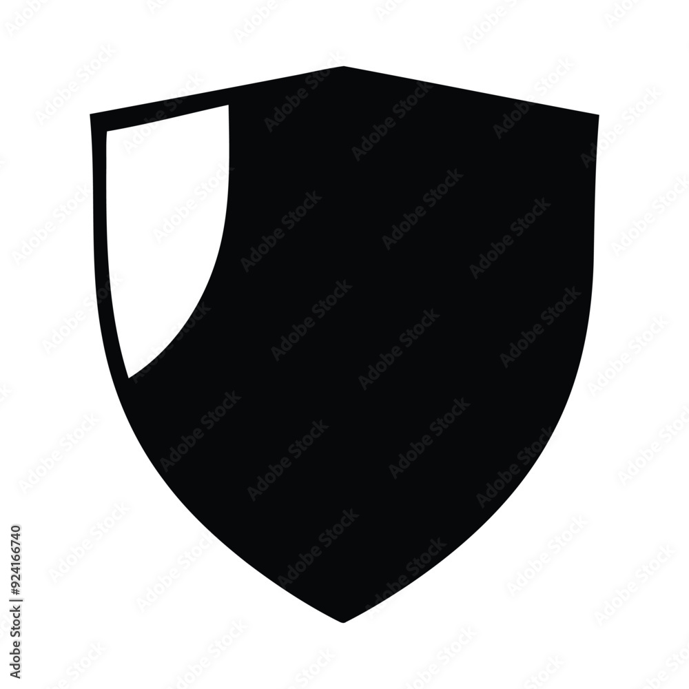 Sheild silhouette vector. Sheild silhouette vector.