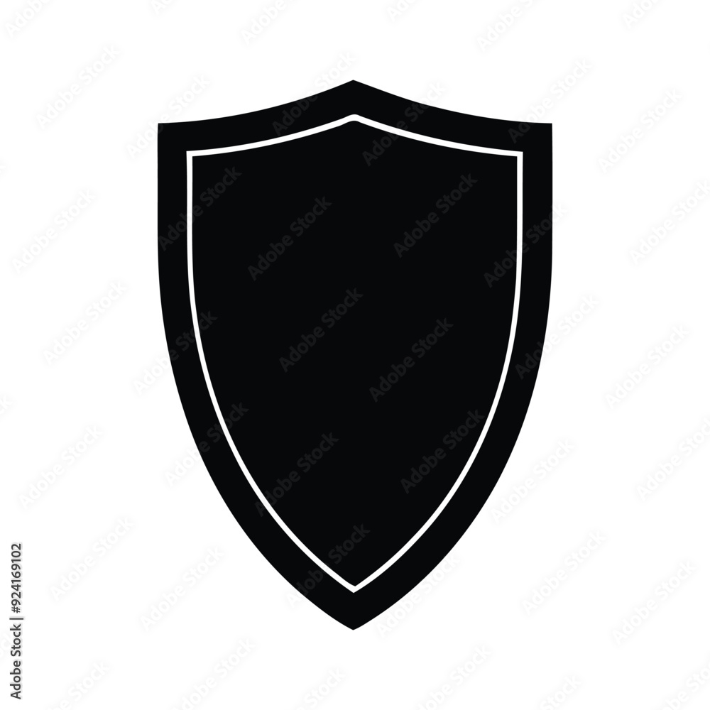 Sheild silhouette vector. Sheild silhouette vector.