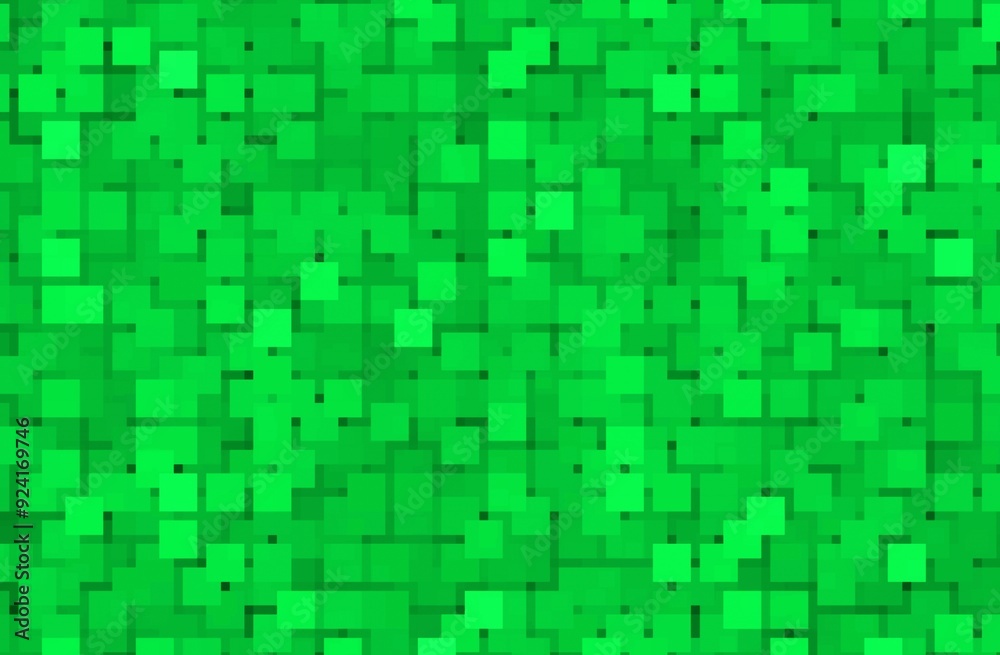Green nice pixel puzzle background. Theme background games, 2d and 3d - shooting, arcade, rgb games. Music, disco.
