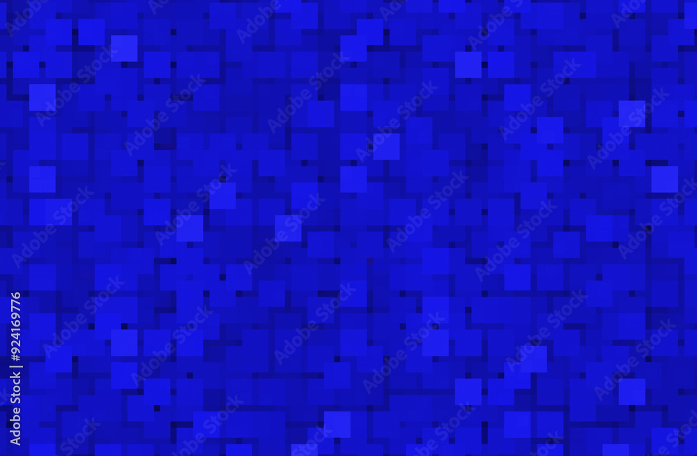 Blue nice pixel puzzle background. Theme background games, 2d and 3d - shooting, arcade, rgb games. Music, disco.