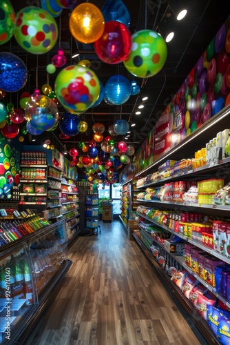 Wallpaper Mural Vibrant supermarket aisle showcasing health foods mathematics-themed products, blending wellness Torontodigital.ca