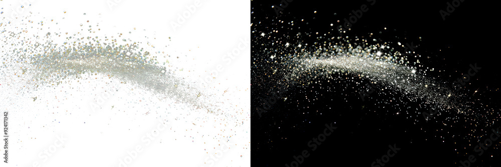 PNG Glitter particles on contrasting backgrounds PNG Glitter particles on contrasting backgrounds