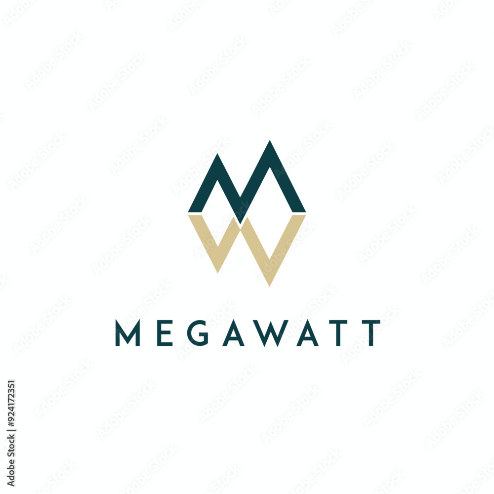 MW and WM Logo Architects M W Letter and Architects Modern Logotype 
