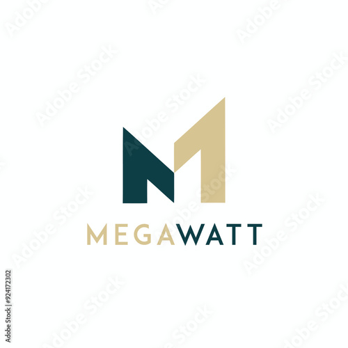 MW and WM Logo Architects M W Letter and Architects Modern Logotype 