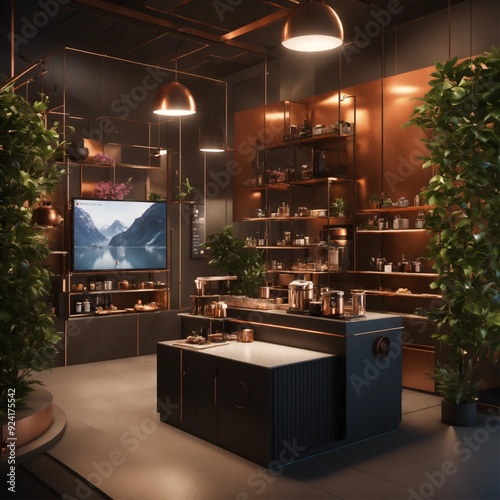 A unique isometric product photography studio features multiple environments, Japanese design, Maya Blender, Unreal Engine, interior cinema4D, and blender modeled environments.