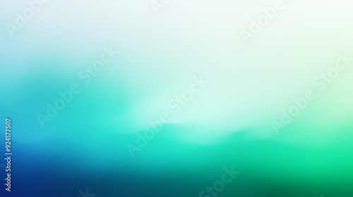 Gradient background fading from blue to green and white, evoking a sense of tranquility and peace. Ideal for projects related to nature, relaxation, and wellness