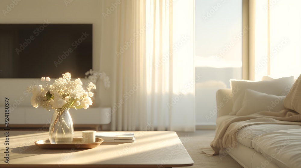 Fototapeta premium modern living room interior