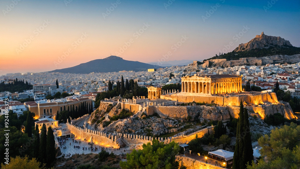 Fototapeta premium Beautiful Athens, Greece 
