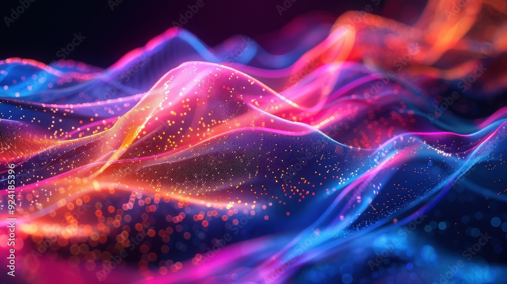 Generate a visual of a futuristic background with multicolor lines and dynamic patterns, creating a vibrant and engaging scene for digital presentations Generate a visual of a futuristic background with multicolor lines and dynamic patterns, creating a vibrant and engaging scene for digital presentations