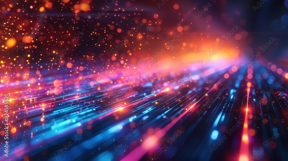 Design a dynamic and colorful futuristic background with vibrant lines, perfect for immersive video games and digital presentations Design a dynamic and colorful futuristic background with vibrant lines, perfect for immersive video games and digital presentations