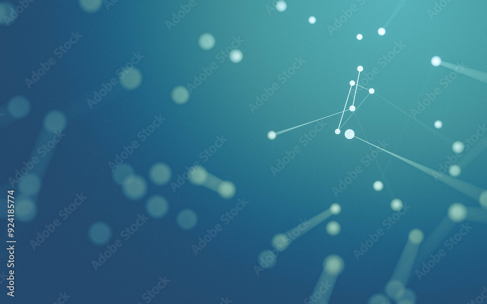 Abstract background. Molecules technology with polygonal shapes, connecting dots and lines. Connection structure. Big data visualization. Abstract background. Molecules technology with polygonal shapes, connecting dots and lines. Connection structure. Big data visualization.