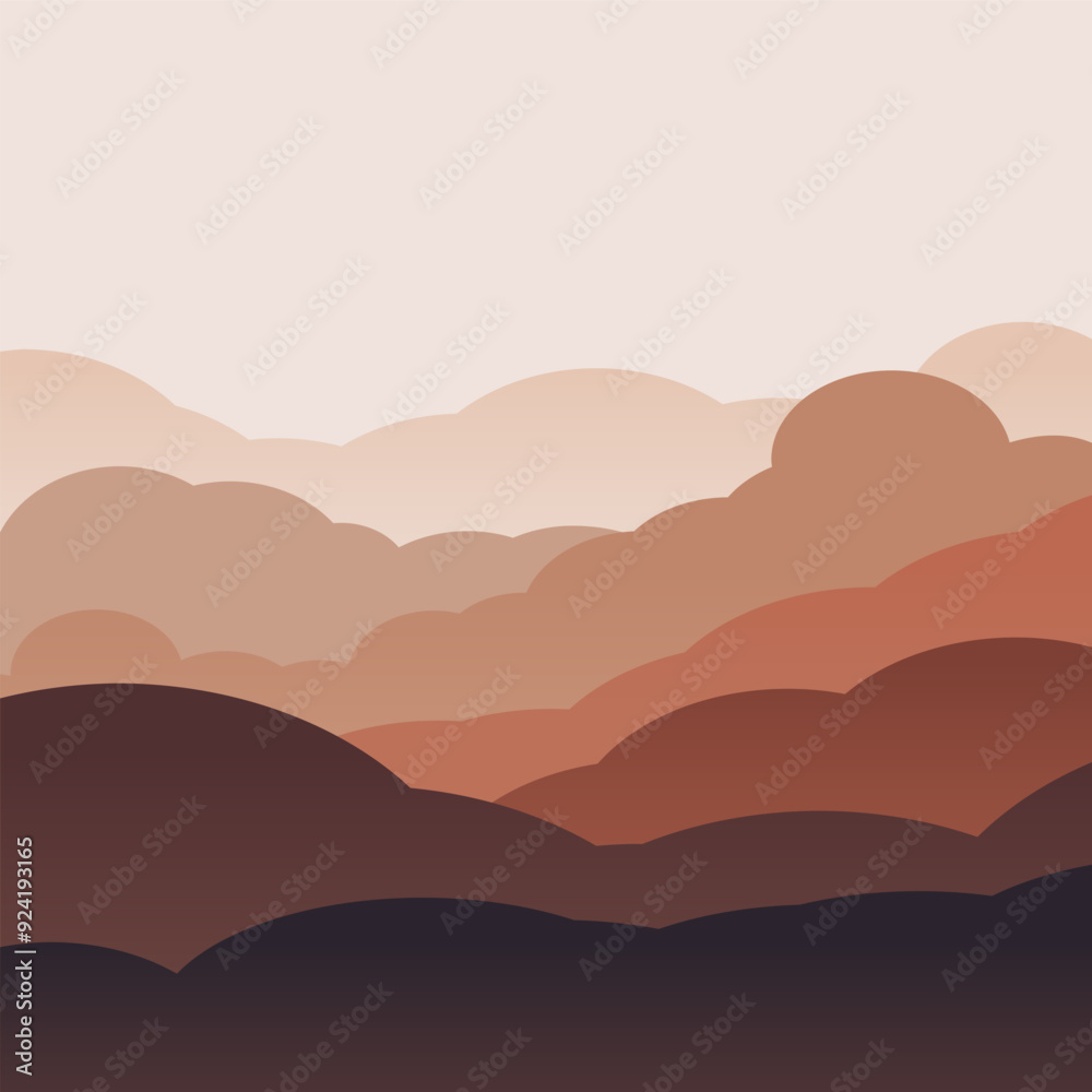 Obraz premium cloud landscape design