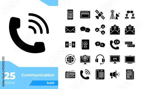 Communication Solid Icons