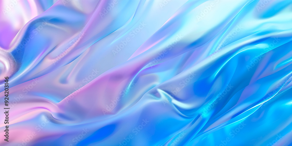 A blue and purple fabric with a wave pattern A blue and purple fabric with a wave pattern