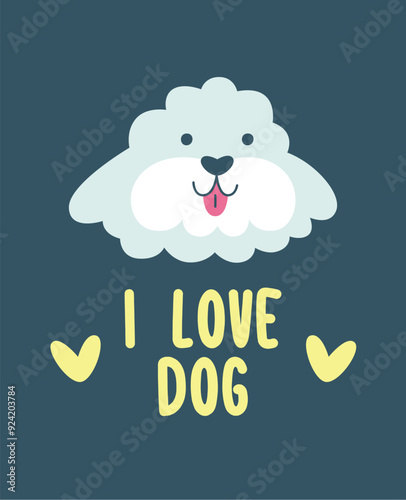 I Love Dog Background