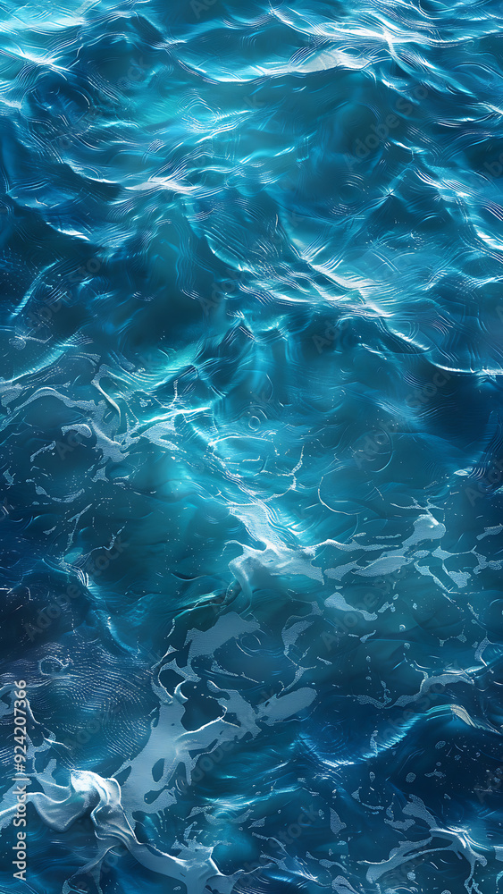 Vibrant Ocean Waves Captured in Deep Blue Waters Vibrant Ocean Waves Captured in Deep Blue Waters